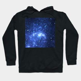 Sparkling blue universe Hoodie